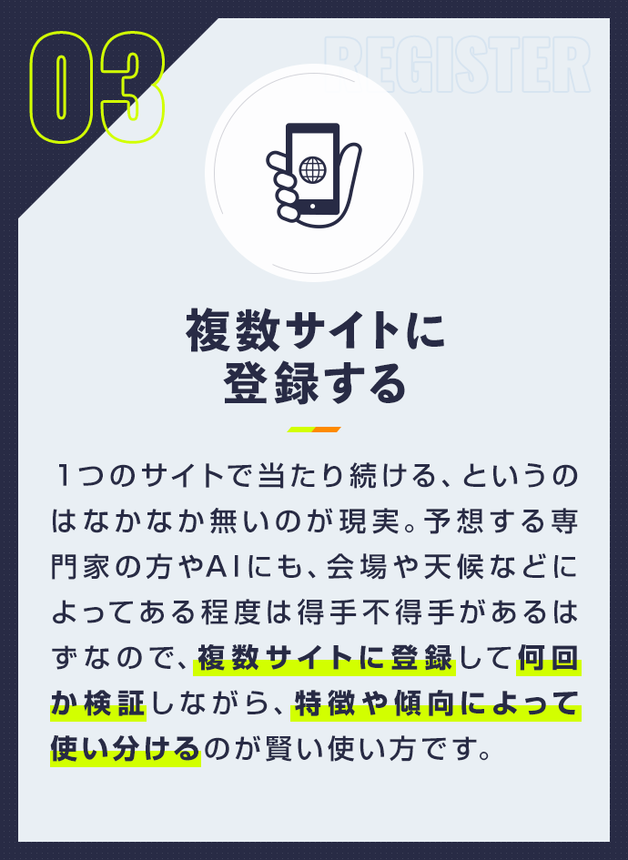 複数サイトに登録する